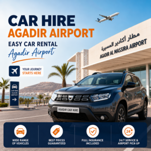 Car hire Agadir Al Massira Airport with easy rental, wide vehicle choice, best prices, and 24/7 support