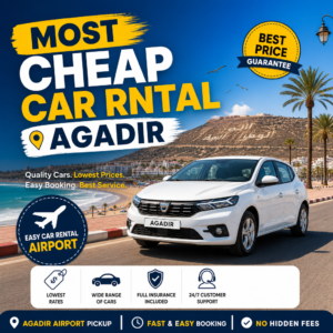 Affordable Agadir airport car rental with low prices and full insurance
